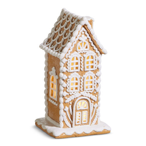 10" Lighted Gingerbread House