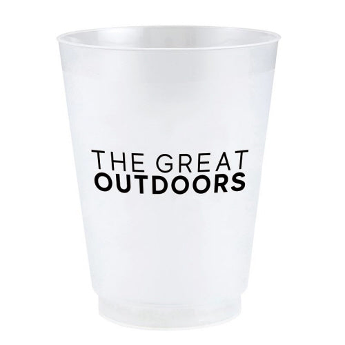 The Great Outdoors Frosted Plastic Cups