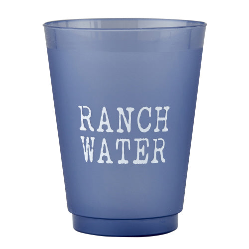 Ranch Water Frosted Plastic Cups