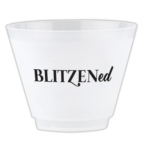 Blitzened 8 Frosted Plastic Cups