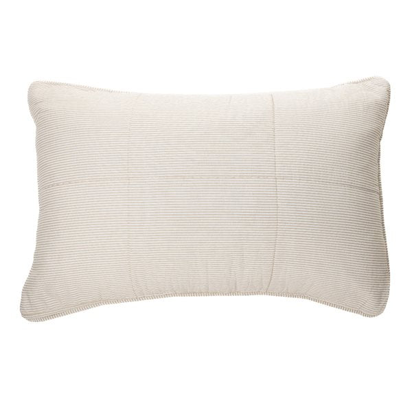 Tagliatelle Natural Striped Pillow Sham