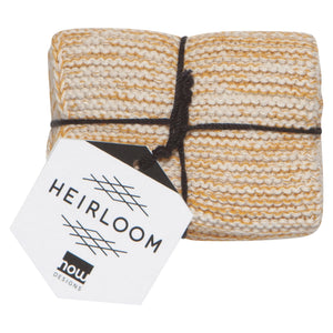 Ochre Knit Dishcloths