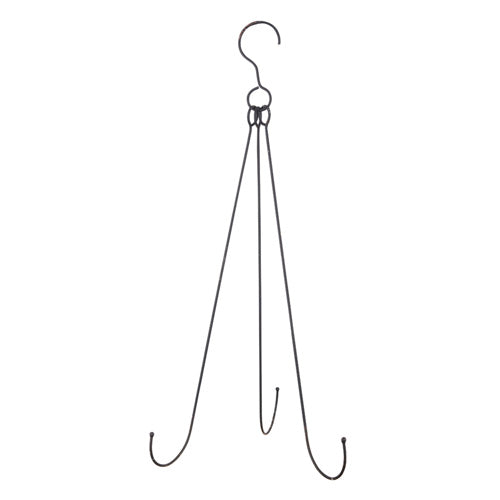 Distressed Black Wreath Hanger