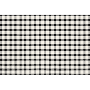 Black Painted Check Placemat