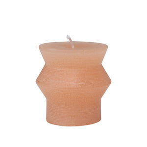 Geo Citrus Pillar Candle - Short