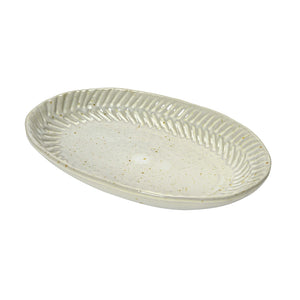 Debossed Stoneware Plate