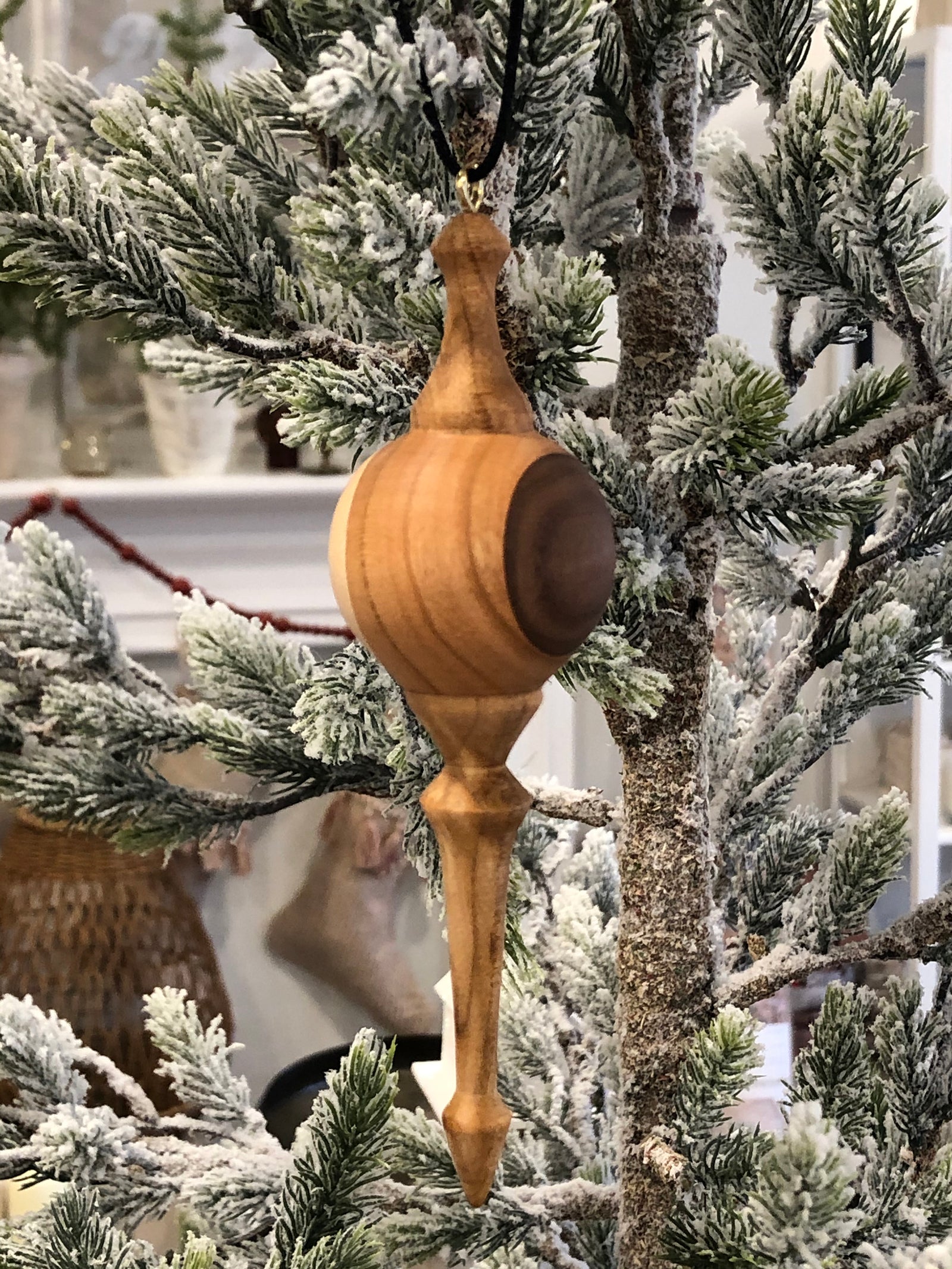 Three Wood Finial Ornament