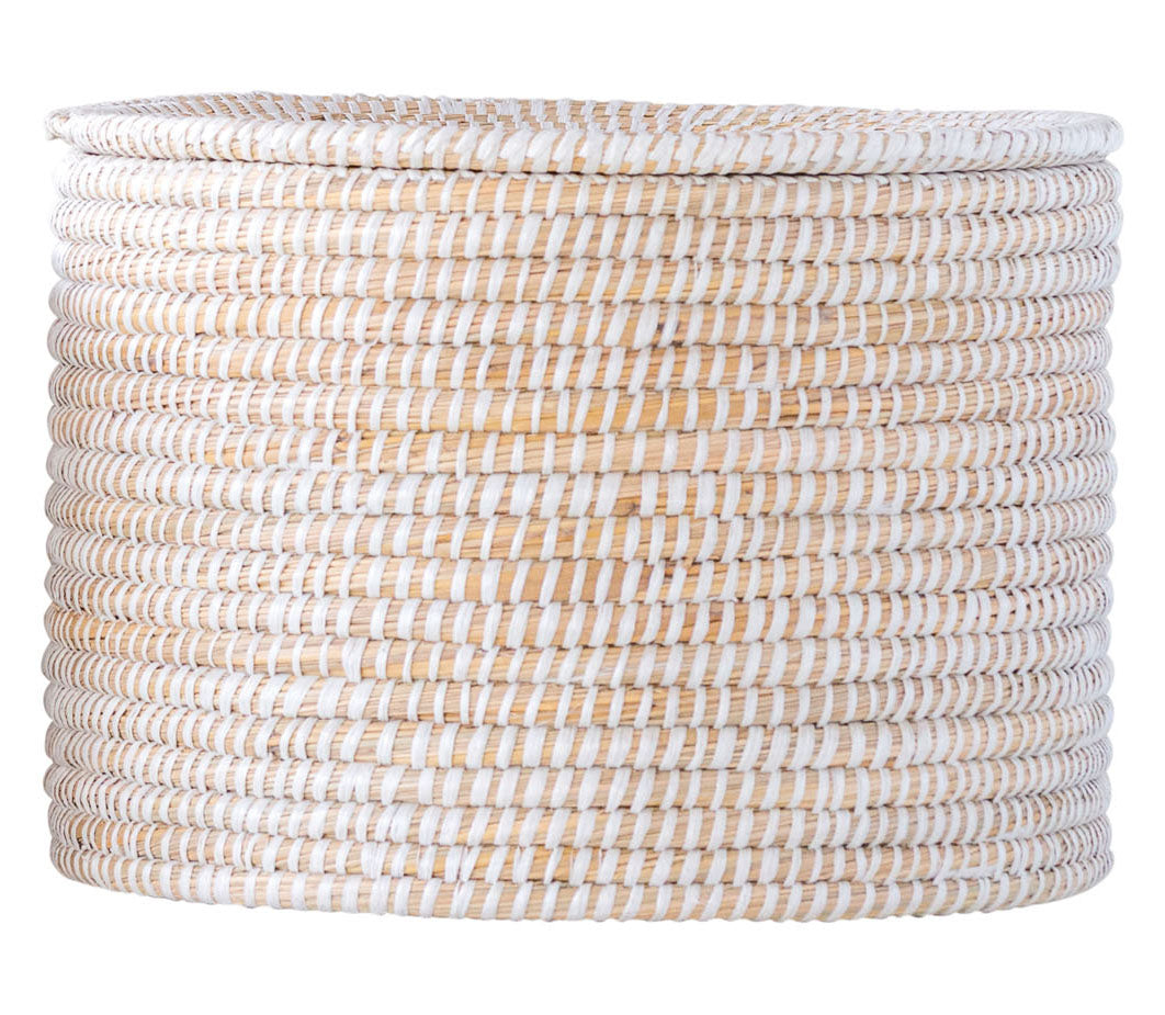 Large Lidded Grass Basket