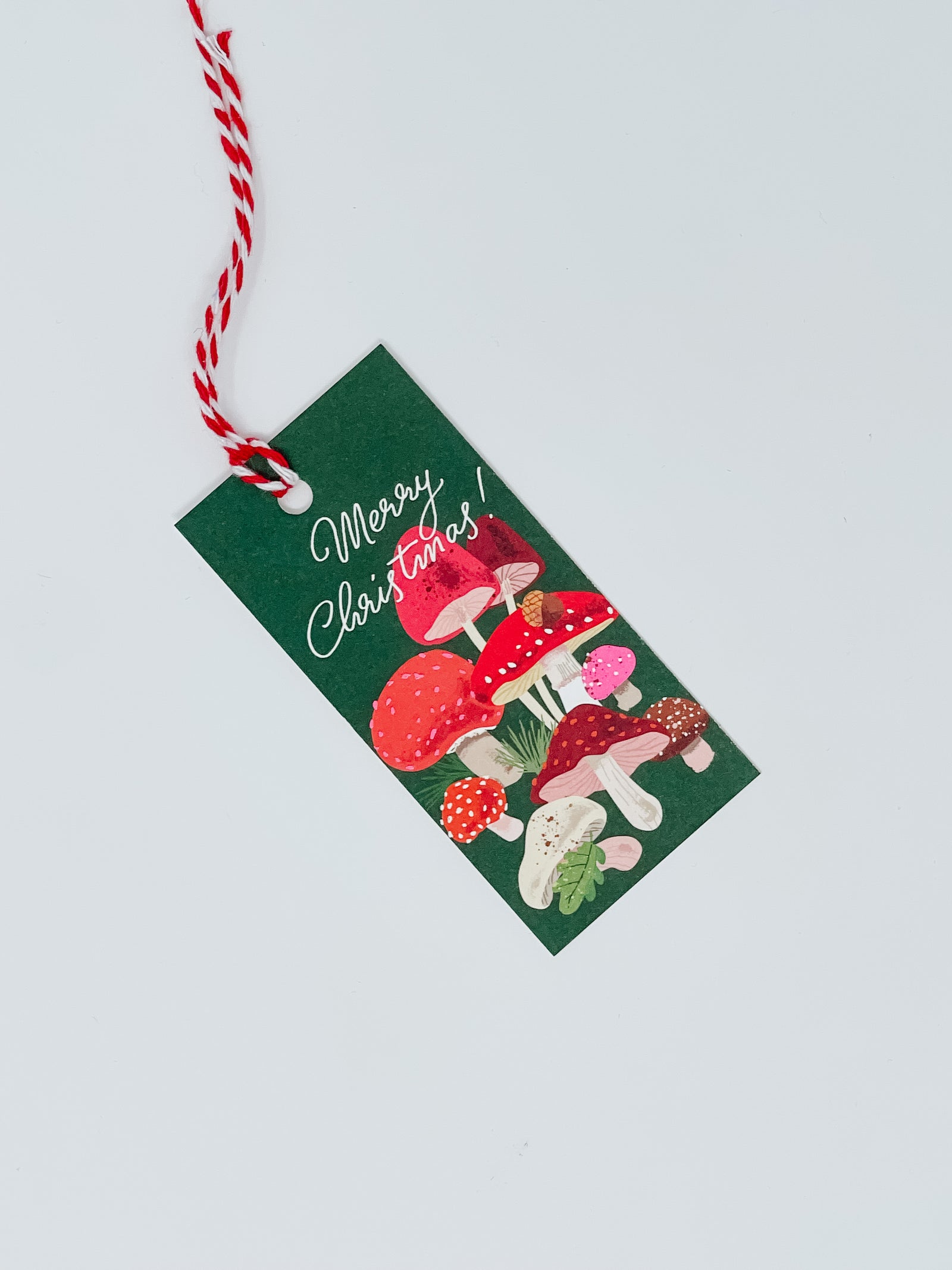 Holiday Toadstool Gift Tag