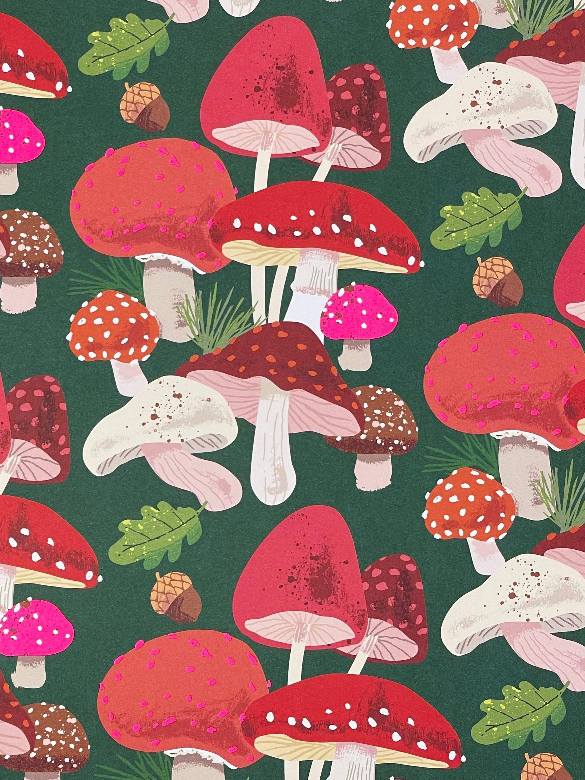 Holiday Toadstool Gift Wrap
