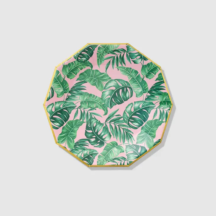 Large Palm Leaves Paper Plates