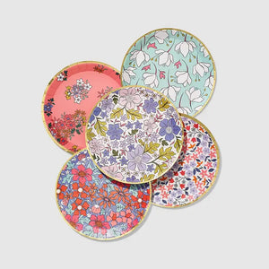 Small In Full Bloom Paper Plates