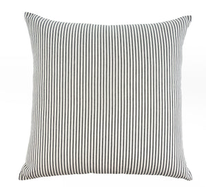Black Ticking Stripe Pillow