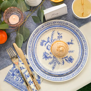 Small French Toile Paper Plates
