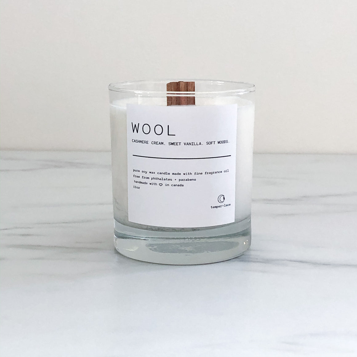Wool - Temper + Lace Candle