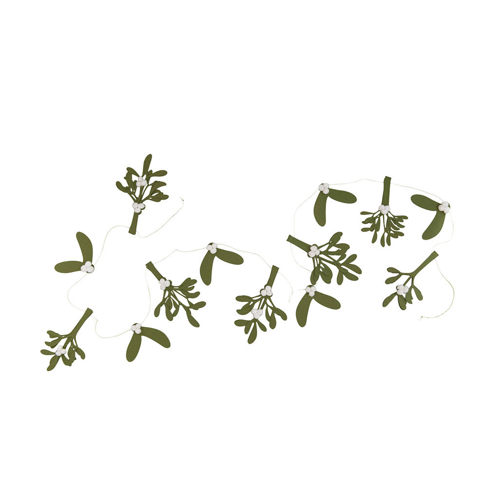 Paper Mistletoe Garland