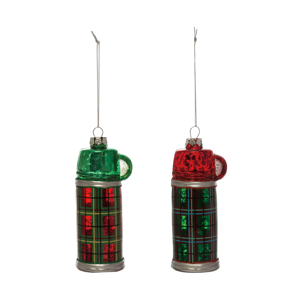 Tartan Thermos Ornament