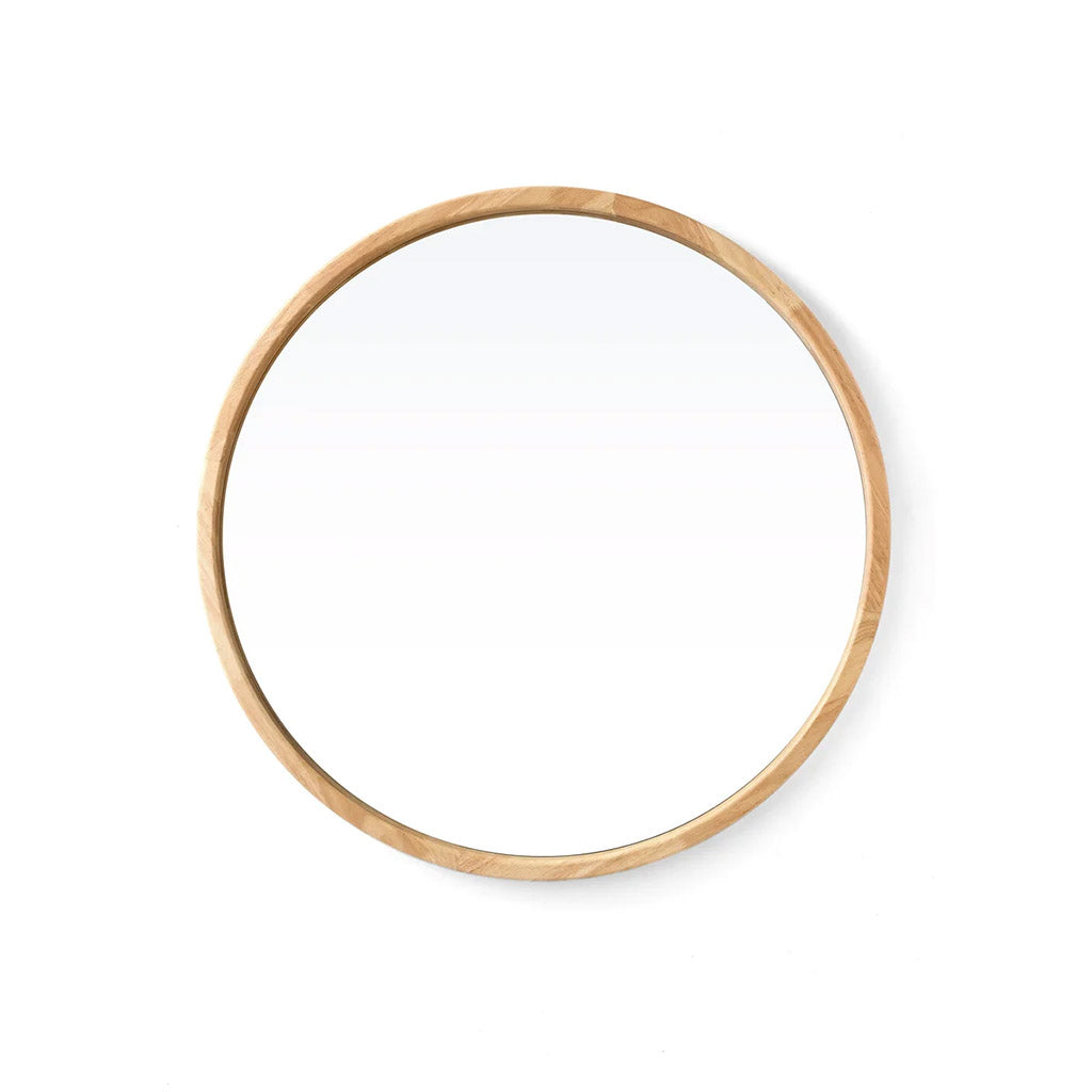 Natural Round Mirror
